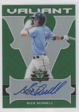 2018 Leaf Valiant Green 98/99 Nick Schnell #BA-NS1 Auto 0x5e