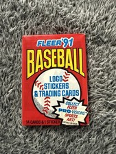 Paquets de cire scellés Fleer Baseball 1991