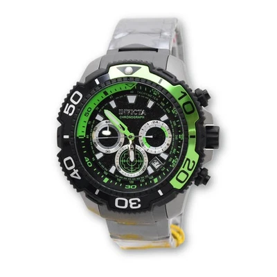 Reloj Invicta Hombre 48mm Titanio Cronógrafo Cuarzo Esfera Verde 100M 49494 - Imagen 1 de 4