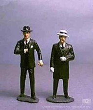 TOY SOLDIERS TIN AL CAPONE AND BODYGUARD MAFIA CRIMINALS 54 MM