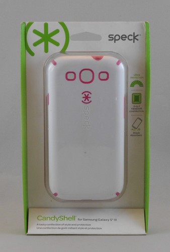 Speck SPK-A1427 CandyShell for Samsung Galaxy S III - Raspberry, White