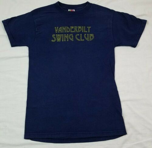 Vanderbilt University Swing Club T Shirt Navy Blue