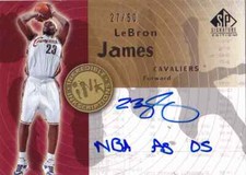 2005-06 SP Signature LEBRON JAMES Auto Inkredible Inscriptions 