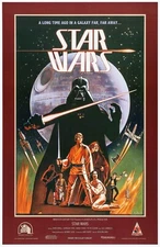 1977 Star Wars Episode IV A New Hope Movie Poster 11X17 Darth Vader Luke 🍿