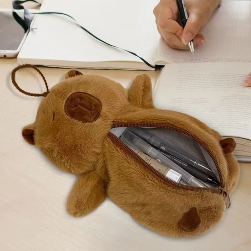 Plush Pencil Case Large Capacity Stationery Organizer School Office - Picture 10 of 12