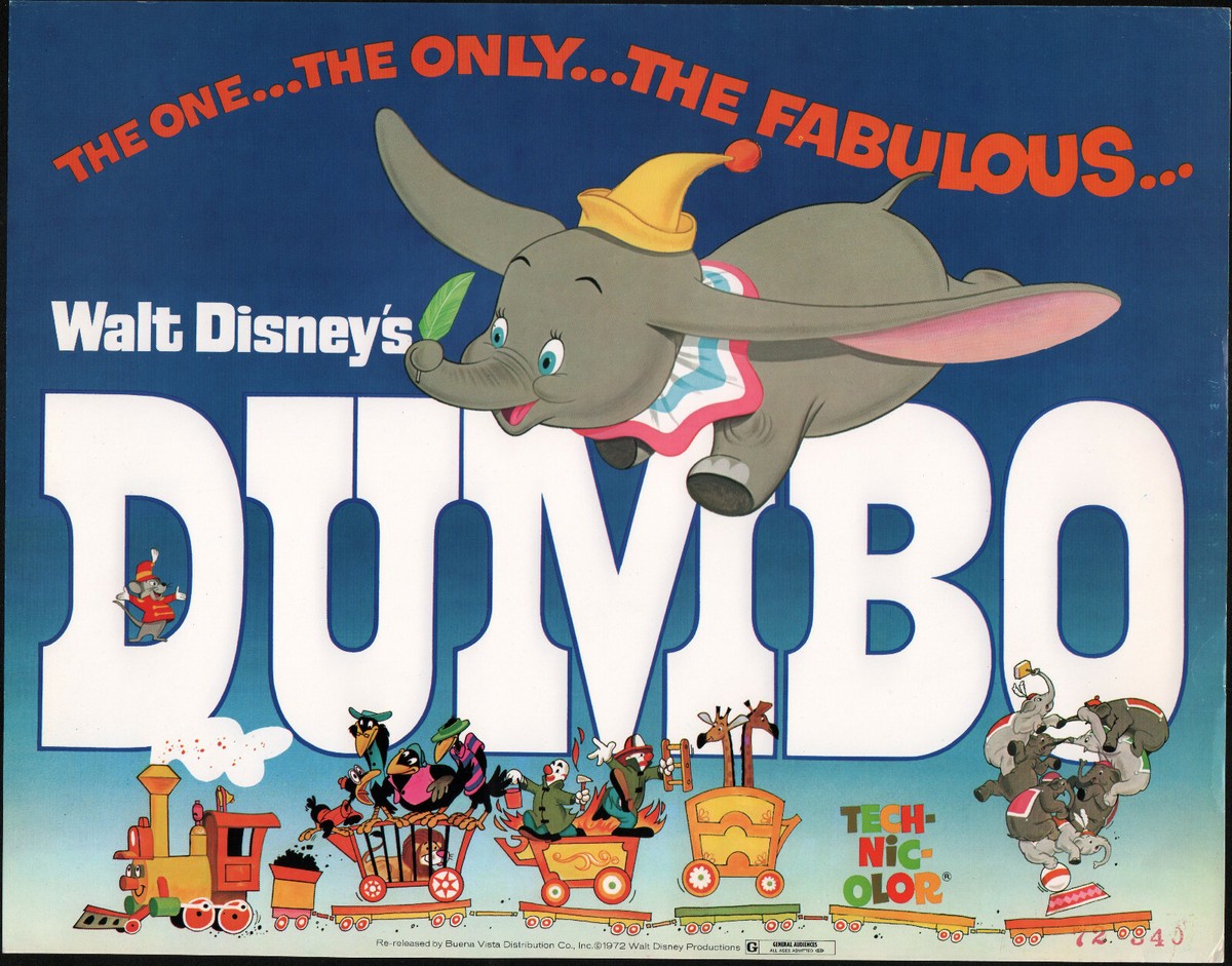 DUMBO original DISNEY 11x14 glossy lobby card movie poster | eBay