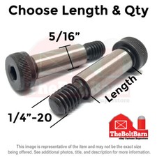 5/16 Alloy Socket Shoulder Stripper Bolts Black Oxide 1/4