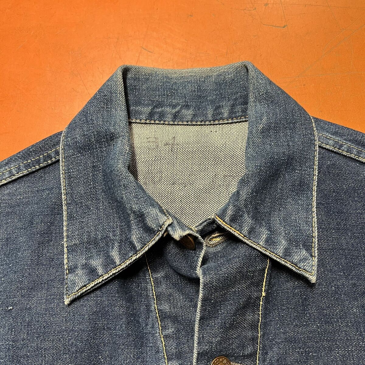 VINTAGE LEVI'S 557XX DENIM JACKET BIG E TYPE 3 SMALL SIZE 34 VINTAGE LEVI'S 557XX DENIM JACKET BIG E TYPE 3 SMALL SIZE 34