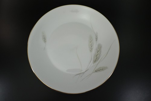 Rosenthal Regina Platinum DINNER PLATE Set of 2 Wheat Retired Pattern Germany - Picture 4 of 9