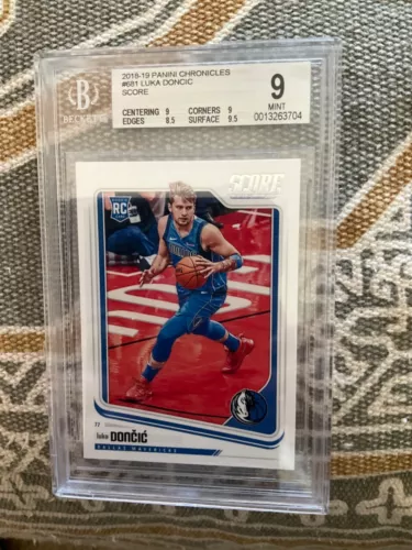 2018-19 Panini Chronicles Score Luka Doncic #681 BGS 9 MINT Rookie RC