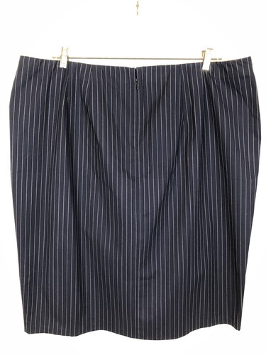 Lane Bryant Pinstripe Pencil Skirt Sz 24 Career Corpcore Office Side Slit NWT - Picture 6 of 21