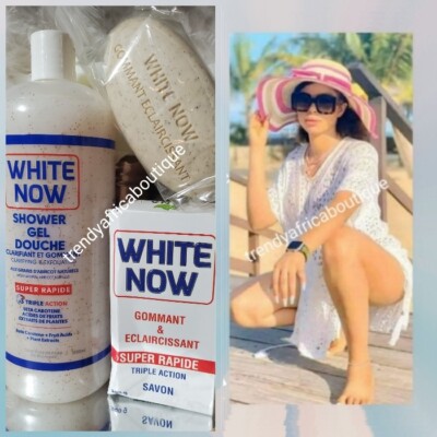 2pcs. LANA White NOW Exfoliating  Shower Gel & Bar Soap.  