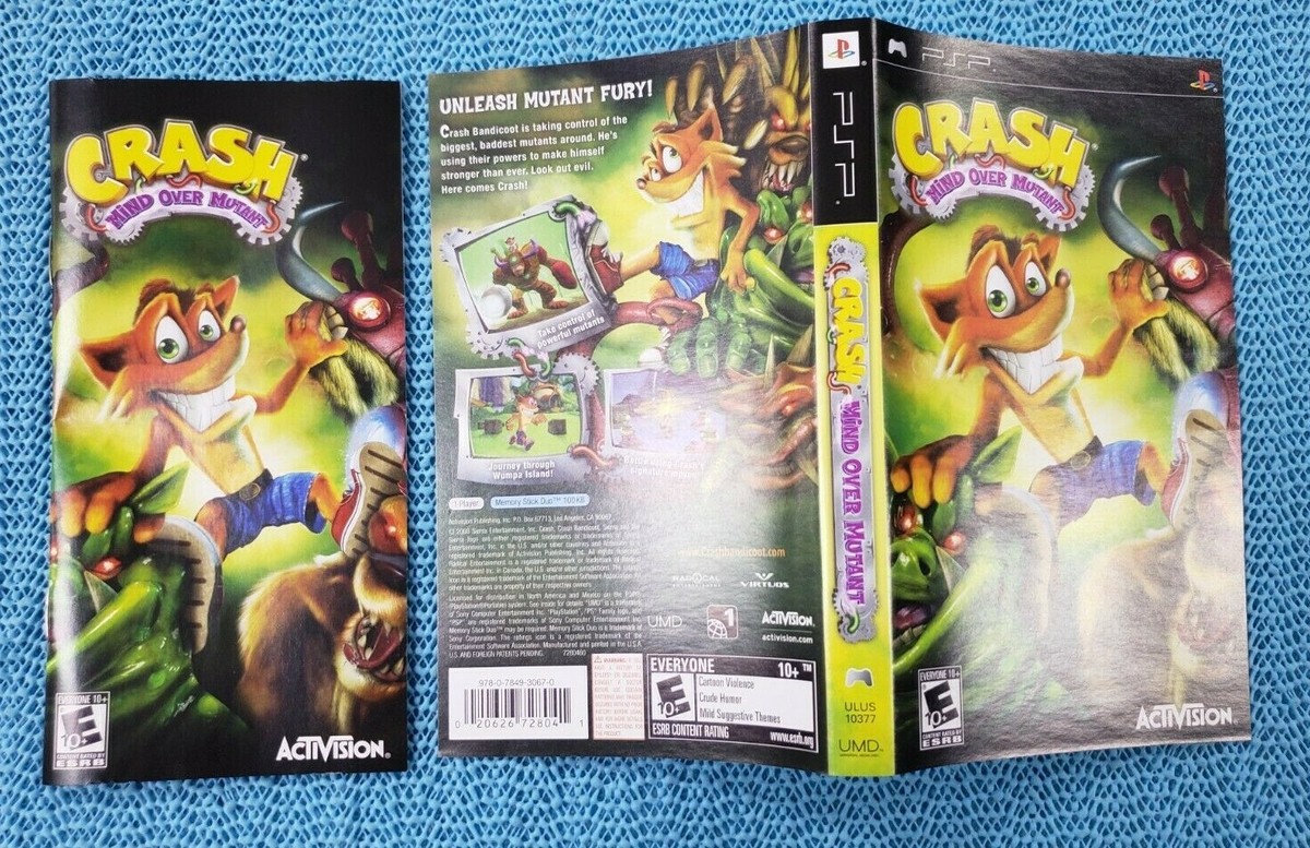 COVER AND MANUAL ONLY: NO GAME - CRASH OVER MUTANT - PSP | eBay COVER AND MANUAL ONLY: NO GAME - CRASH OVER MUTANT - PSP | eBay