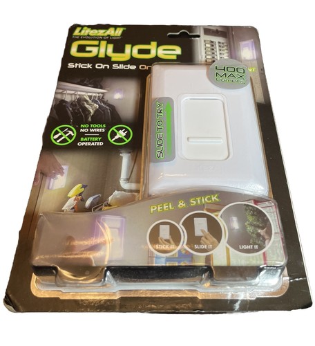 Promier Litezall Glyde Wireless Light Switch Locker Closet Stick On ...