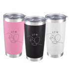 BTS Love Yourself Tumbler – 20oz Engraved K-pop ARMY Gift, Aesthetic Travel Mug