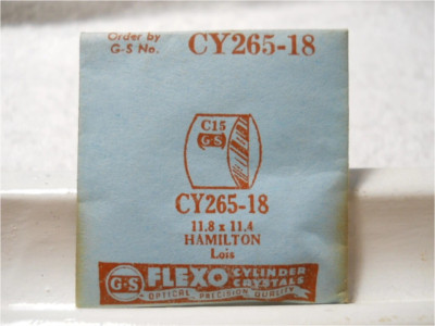 GS CY265-18 Watch Crystal For Hamilton Lois - 11.8 x 11.4 mm Replacement Repair