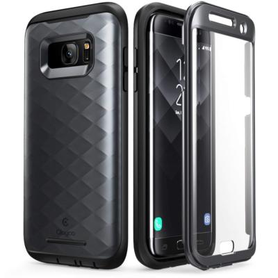 For Samsung Galaxy S7 Edge Case, Clayco Hera Series Full-Body Cover with Screen