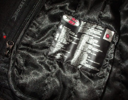 Men's JOE ROCKET Black Full Zip Insulated & Protective Motorcycle Jacket XL NWOT - Picture 8 of 9