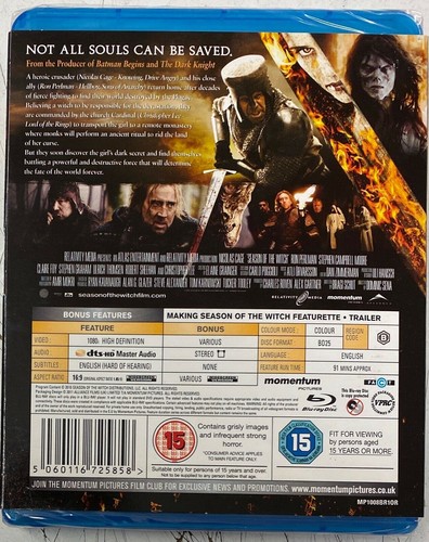 Season Of The Witch (Blu-ray) Lenticular Slipcover New Sealed - Imagen 2 de 2