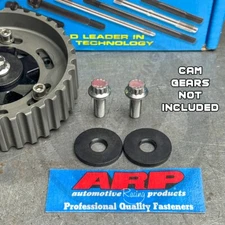 ARP Stainless Cam Gear Bolts and Black Washers for Honda Acura B Series LS B20
