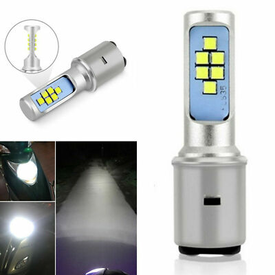 2x BA20D 12V LED Birne Motorrad Strahl Scheinwerfer Fahrlicht Wasserdicht 24W
