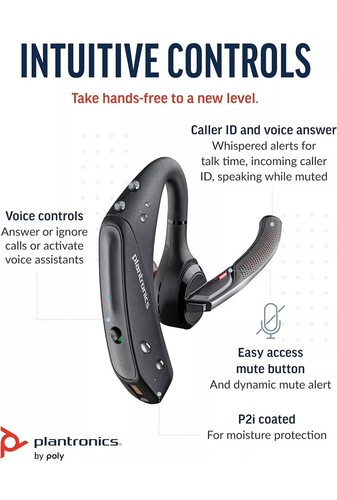 Plantronics Voyager 5200 UC Wireless Headset (206110-101) Brand New - Zdjęcie 2 z 5