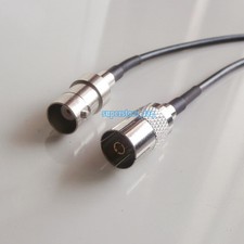 BNC female Jack to IEC DVB-T TV PAL 9.5mm female RG174 cable pigtail 15cm