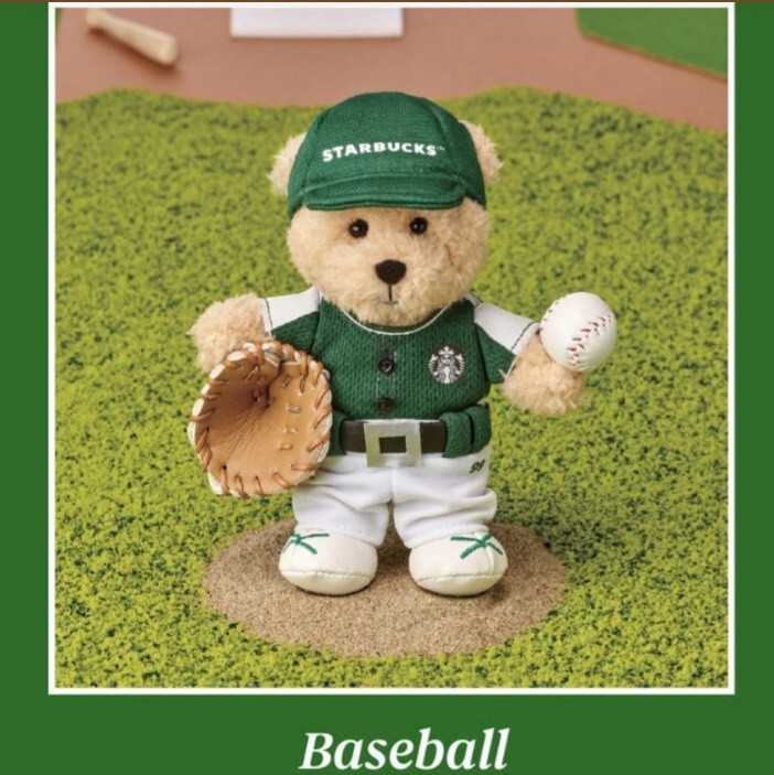 【韓国スタバ】数量限定★Sports Club Bearista Keychain Set STARBUCKS Korea 2024 Sports Club Bearista Keychain 9 Types