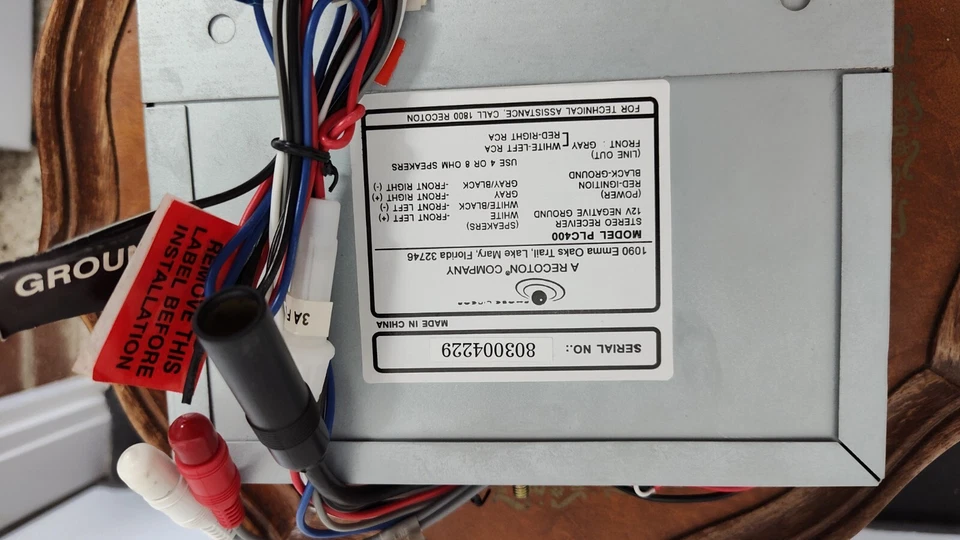 Phase Linear 30 Watt PLC 400 AM/FM Cassette Receiver Radio Stereo Car UNTESTED - Image 4 of 4