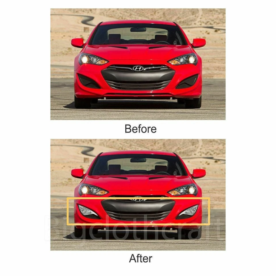 Novo conjunto de tampa de lâmpada de neblina OEM Connect LH RH para Hyundai Genesis Coupe 13-17 - Imagem 2 de 4