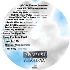 CUSTOM KARAOKE TWISTERS 15GREAT SONG cdg CD G LUKE COMBS LAINEY JELLY ROLL RHETT