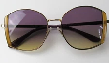 Vogue Sunglasses VO4267S 280/70 Gold Yellow Gradient Violet Women Full Rim Metal