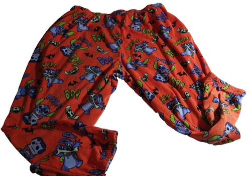 Disney Stitch Halloween Fleece Sleep Pants 3XL Cozy Lilo & Stitch Pajamas Bottom - Picture 2 of 12
