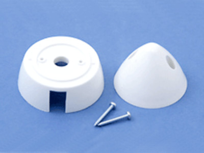 45mm Spinner (13/4), White