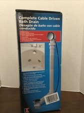 KEENEY 645 PVC Cable Driven PVC Bath Drain Kit Polished Chrome