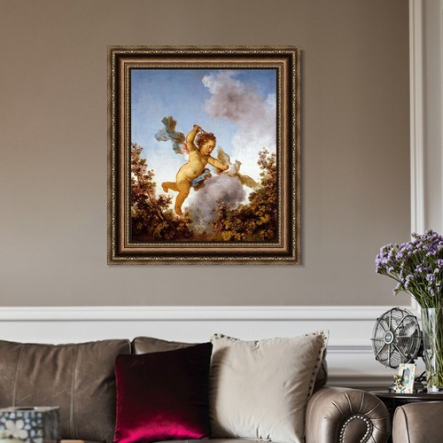 Arte enmarcado en lona estampado de Giclee Love the Avenger, 1790 por Jean Honore Fragonard - Imagen 3 de 9