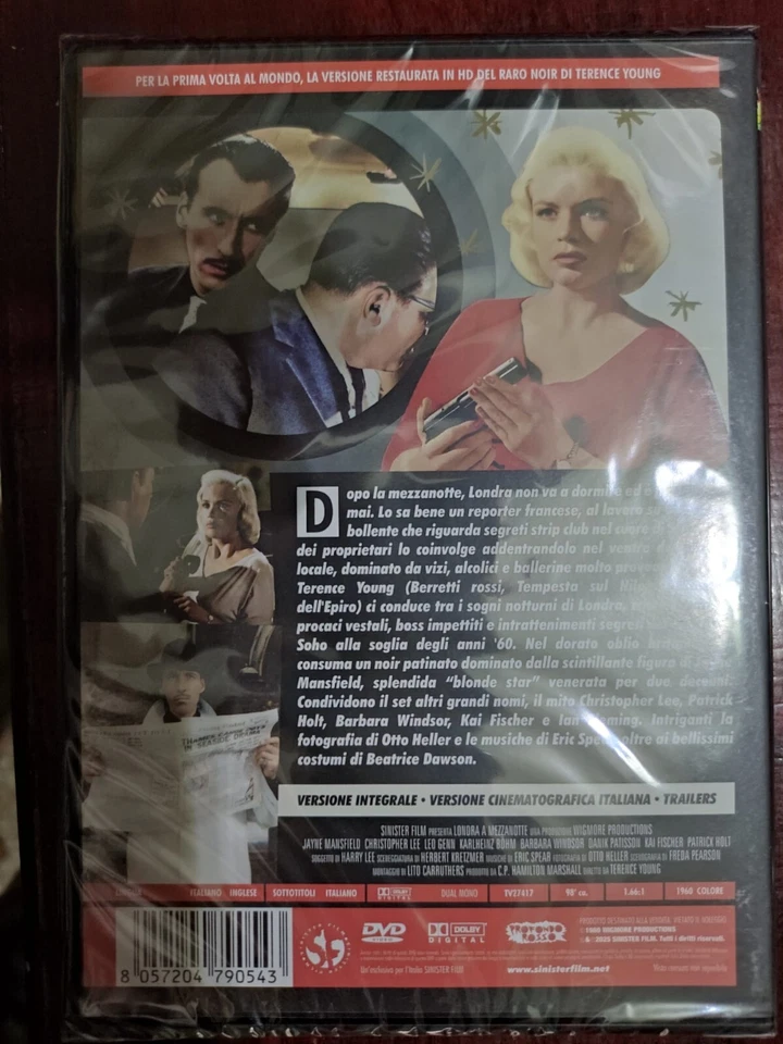 LONDRA A MEZZANOTTE DVD NUOVO Special Ed   Restaurato in HD Sinister Film 2025 - Immagine 2 di 2
