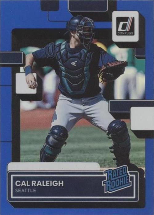 2022 Panini Donruss - Rated Rookie Cal Raleigh #39 Holo Blue (RC) for ...