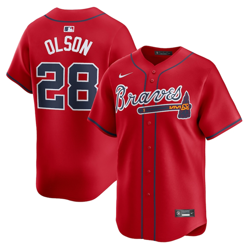 NWT Men's #28 Matt Olson Four Colors Limited Player All Stitched Jersey - Bild 3 von 14