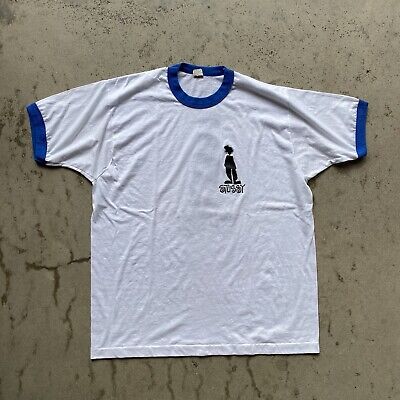 Vintage 80's Stussy Rastaman Shirt Boot Screen Stars Ringer Vintage 80's Stussy Rastaman Shirt Boot Screen Stars Ringer