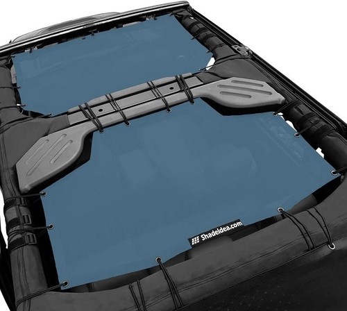 Cubierta superior parasol para Jeep Wrangler JKU 2007-2018 4 puertas malla pantalla bloqueador UV - Imagen 33 de 49