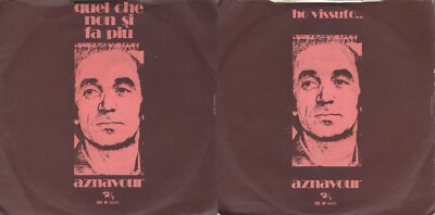 CHARLES AZNAVOUR 45 RUNDEN SCHEIBE    WAS MAN NICHT MEHR MACHT / ICH HABE ERLEBT