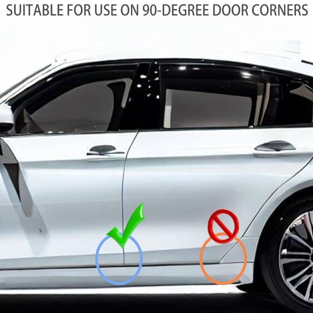 4pcs PVC Car Door Corner Guards Car Door Rubber Edge Protectors