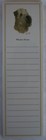 Wheaten Terrier Dog Magnetic Notepad Note List Pad