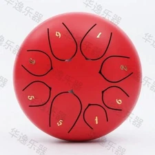 Tongue Drum Panda Drum 6-inch 8-Tone Steel Drum Percussion Instrument Beginner