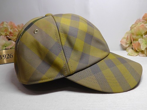 BURBERRY CEDAR Washed Check Twill Adjustable Baseball Cap Size M****$480****NWT - Picture 5 of 13