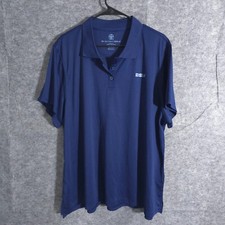 Boy Scouts Of America Woman's Polo Shirt Short Sleeve Green Size 3XL Solid Blue