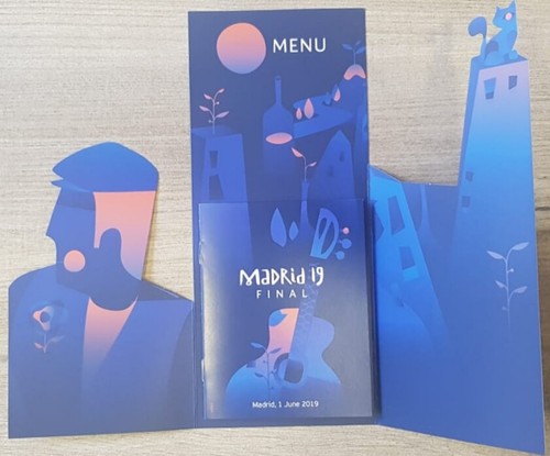 2019 TOTTENHAM HOTSPUR SPURS v LIVERPOOL CHAMPIONS LEAGUE FINAL MENU - Picture 2 of 3