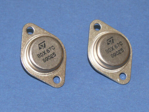 BDX67C Transitore Transistor Pezzi Microelectronics Npn 150W Sacco Con 2 Pz. - Bild 2 von 2