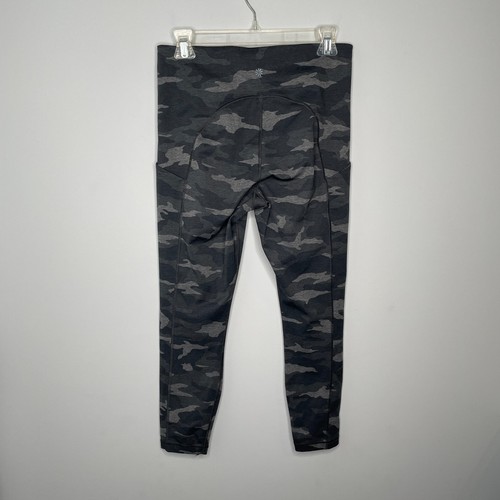 Athleta Ultimate Camo 7/8 Tight schwarz grau Leggings Damen M 531773 zwei Taschen - Bild 3 von 10